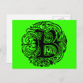 Monarchia Black "B" Briefkaart (Voorkant / Achterkant)