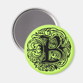 Monarchia Black "B" Magneet (Voorkant / Achterkant)