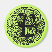 Monarchia Black "B" Magneet (Voorkant)