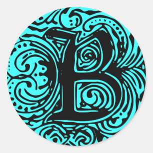 Monarchia Black "B" Ronde Sticker