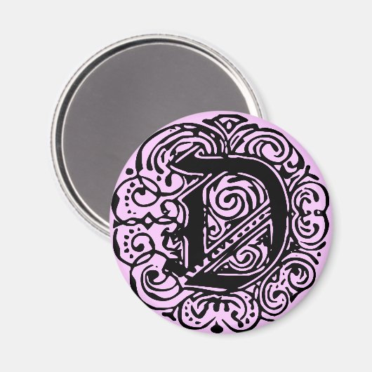 Monarchia Black "D" Magneet (Voorkant / Achterkant)