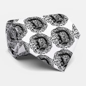 Monarchia Black "D" Stropdas (Opgerold)