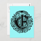 Monarchia "E" Briefkaart (Voorkant / Achterkant)