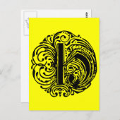 Monarchia Letter "H" Briefkaart (Voorkant / Achterkant)