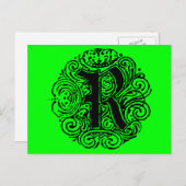 Monarchia "R" Briefkaart (Voorkant / Achterkant)