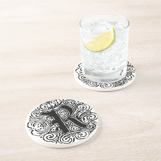 Monarchia "R" Zandsteen Onderzetter (Zijkant)