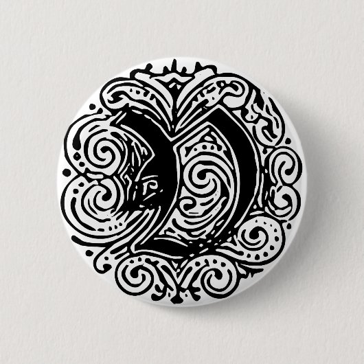 Monarchia "V" Ronde Button 5,7 Cm (Voorkant)