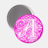 Monarchia White Letter "A" Magneet (Voorkant / Achterkant)