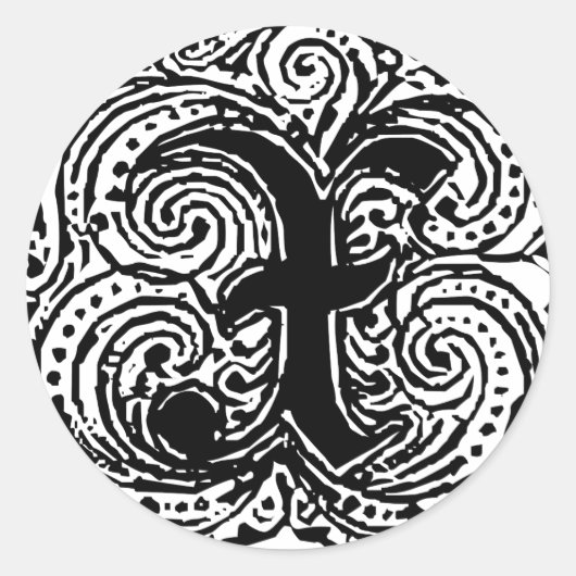 Monarchia "X" Ronde Sticker (Voorkant)