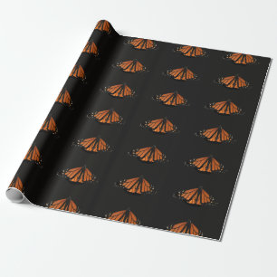 Monarchvlinder in de toonsoort Oranje Cadeaupapier