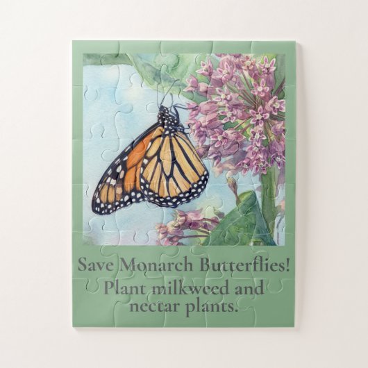 Monarchvlinder Legpuzzel (Verticaal)