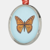 Monarchvlinder Metalen Ornament (Links)