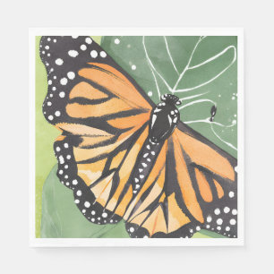 Monarchvlinder Mooie Aquarel Servet