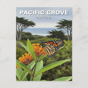 Monarchvlinder Pacific Grove California Reis Briefkaart