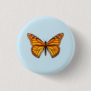 Monarchvlinder Ronde Button 3,2 Cm