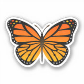 Monarchvlinder Sticker (Voorkant)
