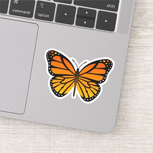 Monarchvlinder Sticker (Detail)