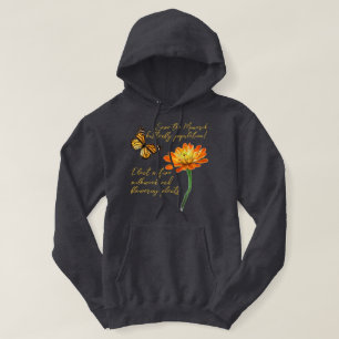 Monarchvlinder, Zinnia bloem, Hoodie