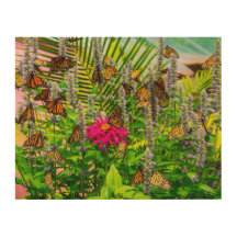 Monarchvlinders Houten Wandkunst 14 x 11