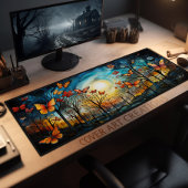 Monarchvlinders in de bomen bureaumat