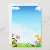 Monarque Papillon Anniversaire Invitation (Dos)