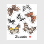 Monarque papillon autocollants ensemble papillon c (Feuille)