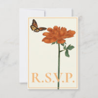 Monarque papillon Dahlia Marine Bleu QRC RSVP