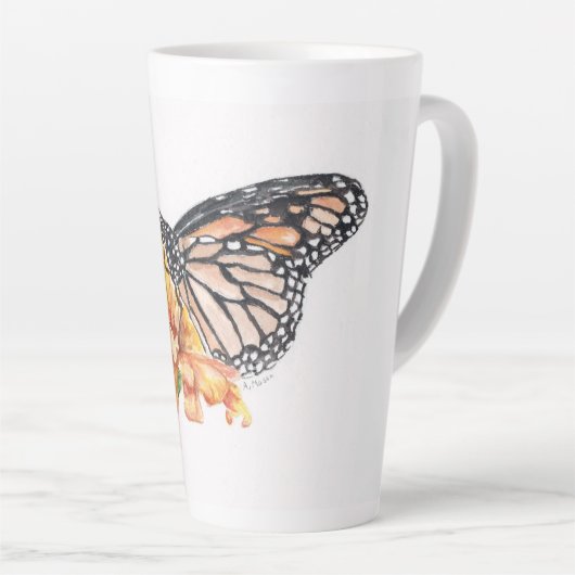 Monarque Papillon design sur une Mug / Coupe (Angle droit)