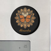 Monarque papillon Mandala Magnet