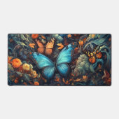 Monarques Et Fleurs sauvages De Papillons Bleus (Recto)