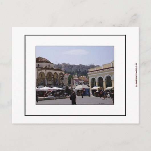Monasteraki Square in Athens, Greece Briefkaart (Voorkant)