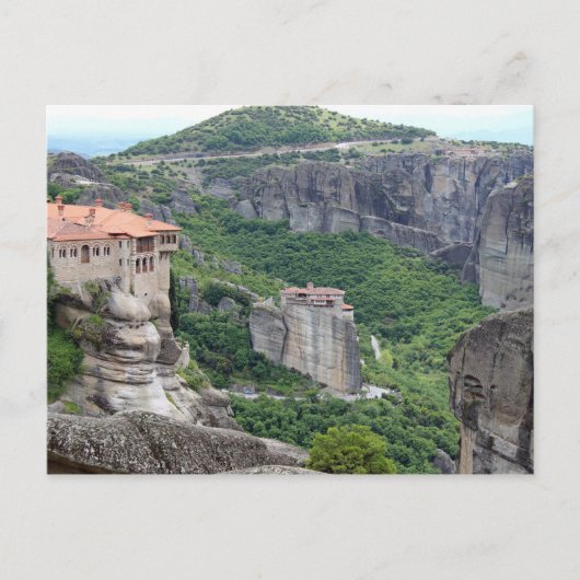 Monastère de Meteora 2 Carte postale (Devant)