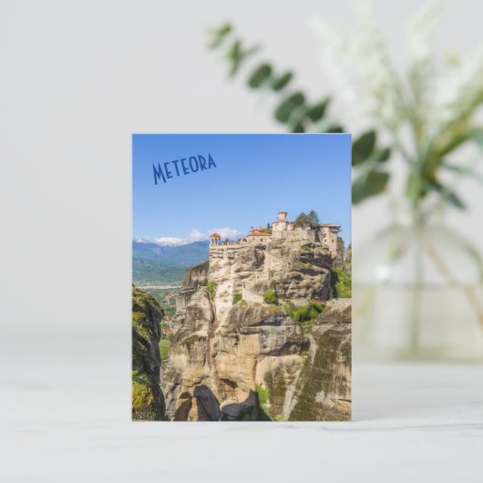Monastères de Meteora, Grèce Carte postale (Debout devant)