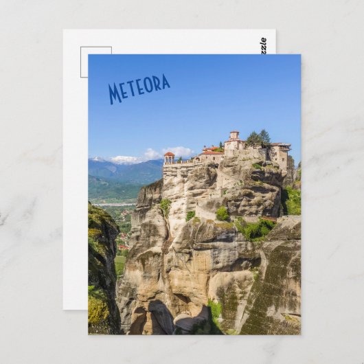 Monastères de Meteora, Grèce Carte postale (Devant / Derrière)