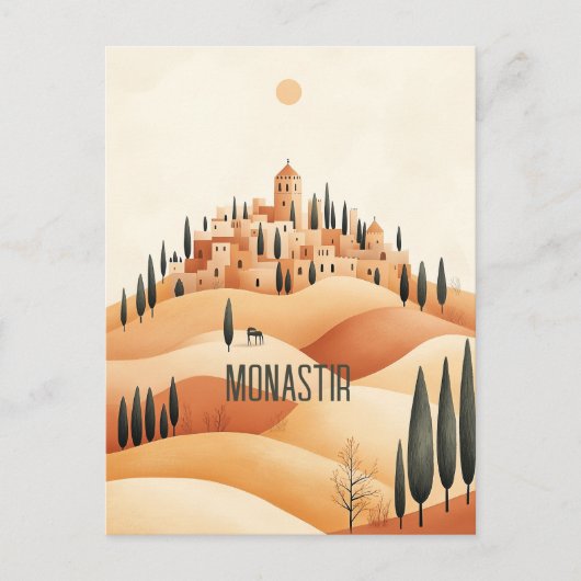 Monastir Tunesië Reizen Briefkaart (Voorkant)