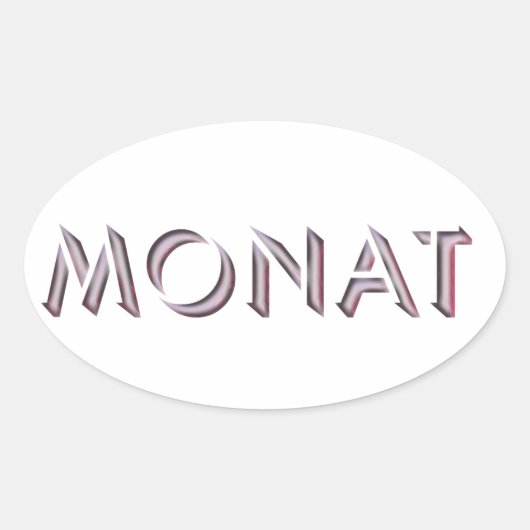 Monat autocollant (Devant)