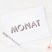 Monat autocollant (Enveloppe)