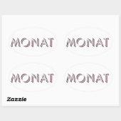 Monat autocollant (Feuille)