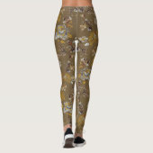 Monat bloemenpatroon Leggings (Achterkant)