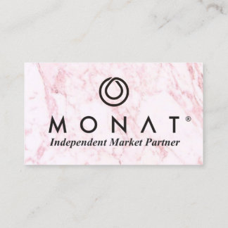 MONAT Pink Marble Visitekaartje