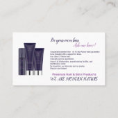 Monat - Soyez votre propre patron 2 cartes de visi (Dos)