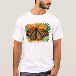 Monboogvlinder (Danaus plexippus) op pot T-shirt