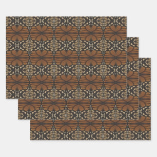 Monboogvlinder die dicht gaat Herhaal Patroon Inpakpapier Vel