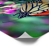 Monboogvlinder met aanloop Abstract sluiten Poster (Hoek)