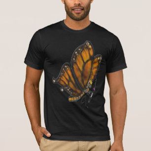 Monboogvlinder met pijp t-shirt