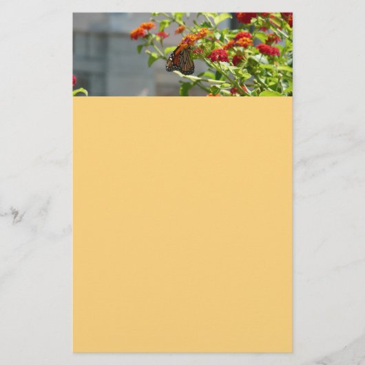 Monboogvlinder op de Struik rode vlinder Briefpapier (Voorkant)