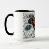 Monboogvlinder op naaldbeschermers mok (Links)