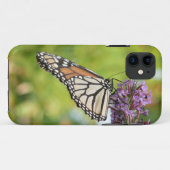 Monboogvlinder op Paarse vlinderStruik Case-Mate iPhone Case (Achterkant (horizontaal))