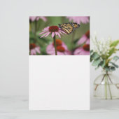 Monboogvlinder op ventilator briefpapier (Staand voorkant)