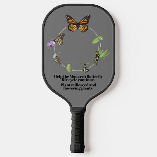 Monboogvlinder Pickleball Paddle (Achterkant)